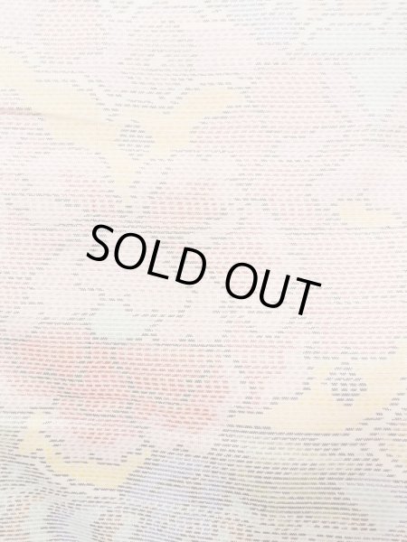 Photo7: Mint M1207O Used Japanese women  Pale Multi Color TOKAMACHI-TSUMUGI / Silk. Flower,   (Grade A) (7)