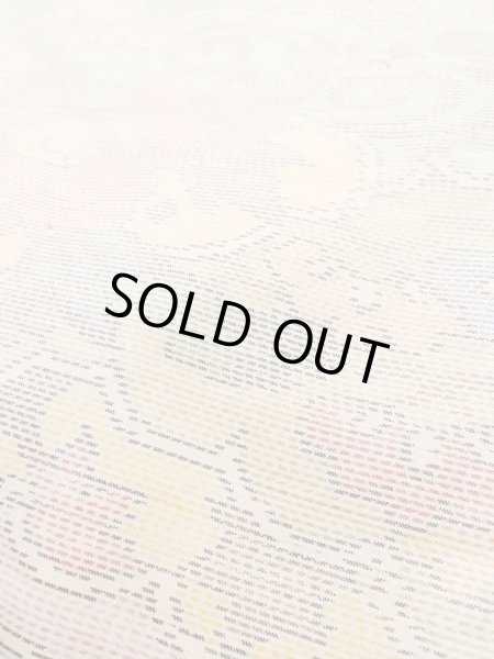 Photo10: Mint M1207O Used Japanese women  Pale Multi Color TOKAMACHI-TSUMUGI / Silk. Flower,   (Grade A) (10)