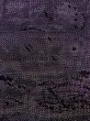 Photo6: M1207P Used Japanese women  Dark Multi Color TSUMUGI pongee / Silk. Flower,   (Grade B) (6)