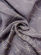 Photo11: M1207U Vintage Japanese women  Grayish Purple HITOE unlined / Silk. Pine tree/branch/needle   (Grade C) (11)