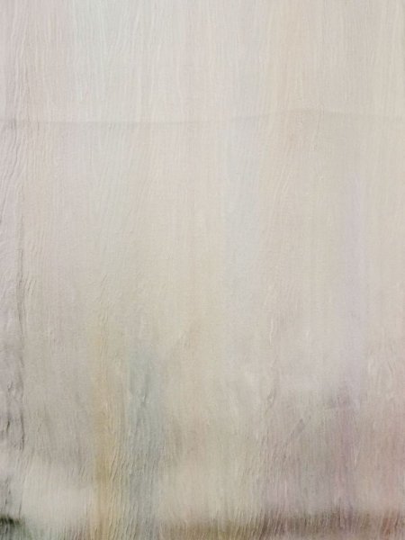 Photo4: M1207V Used Japanese women Pale Grayish Green OJIYATSUMUGI / Silk. Gradation   (Grade B) (4)