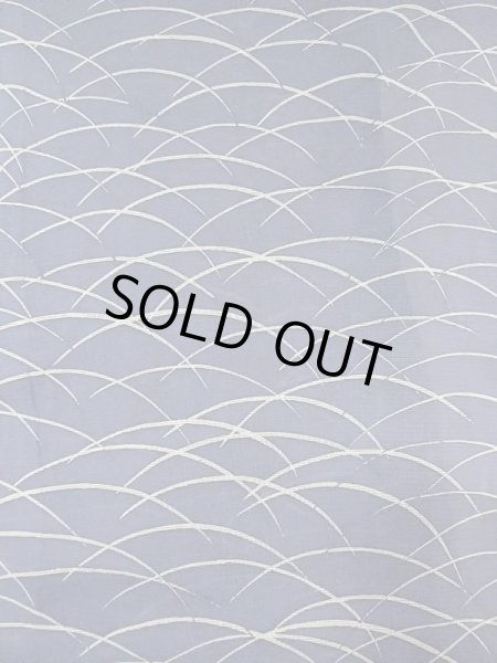 Photo3: M1207W Used Japanese women   Navy Blue HITOE unlined / Silk. Grass   (Grade C) (3)