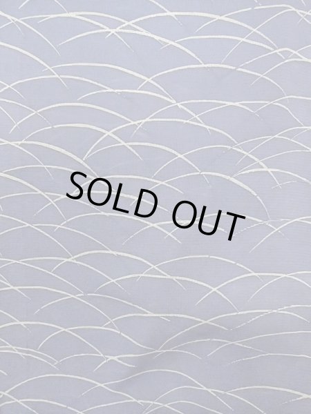 Photo4: M1207W Used Japanese women   Navy Blue HITOE unlined / Silk. Grass   (Grade C) (4)