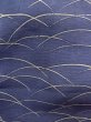Photo6: M1207W Used Japanese women   Navy Blue HITOE unlined / Silk. Grass   (Grade C) (6)