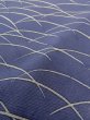 Photo7: M1207W Used Japanese women   Navy Blue HITOE unlined / Silk. Grass   (Grade C) (7)