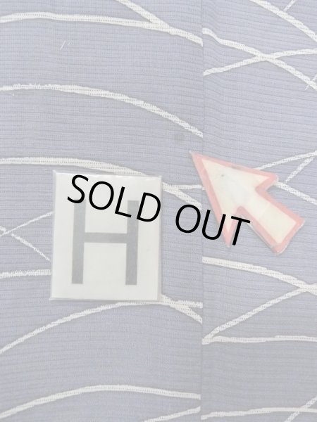 Photo19: M1207W Used Japanese women   Navy Blue HITOE unlined / Silk. Grass   (Grade C) (19)