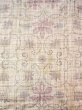 Photo3: M1207Y Vintage Japanese women   Beige HITOE unlined / Silk. Flower,   (Grade B) (3)