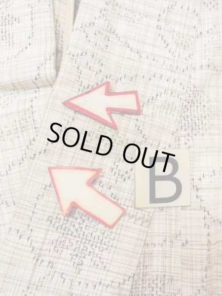 Photo15: M1207Y Vintage Japanese women   Beige HITOE unlined / Silk. Flower,   (Grade B) (15)