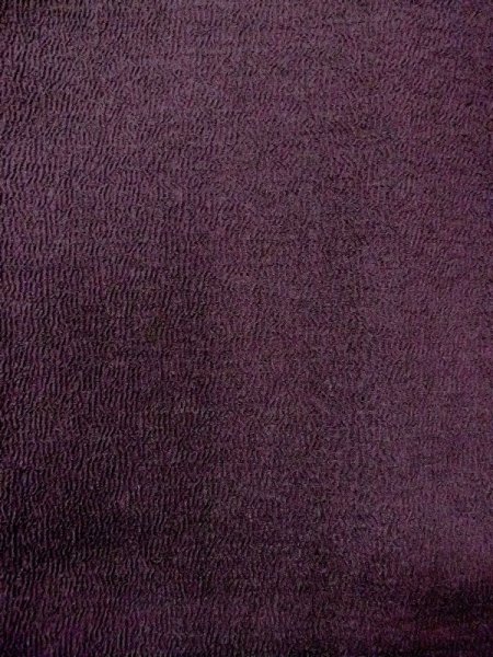 Photo4: M1207Z Vintage Japanese women  Dark Dark Red HITOE unlined / Synthetic.    (Grade B) (4)