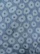 Photo4: M1208A Vintage Japanese women  Grayish Light Blue Cutting cloth / Silk. Stripes, Stains/Soils all over.  (Grade D) (4)