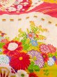 Photo8: M1208C Vintage Japanese women   Red Kids / Silk. Peony,   (Grade C) (8)