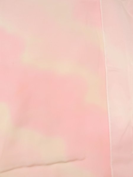 Photo3: M1215B Vintage Japanese women  Pale Pink JUBAN undergarment / Silk. Cloud,   (Grade B) (3)