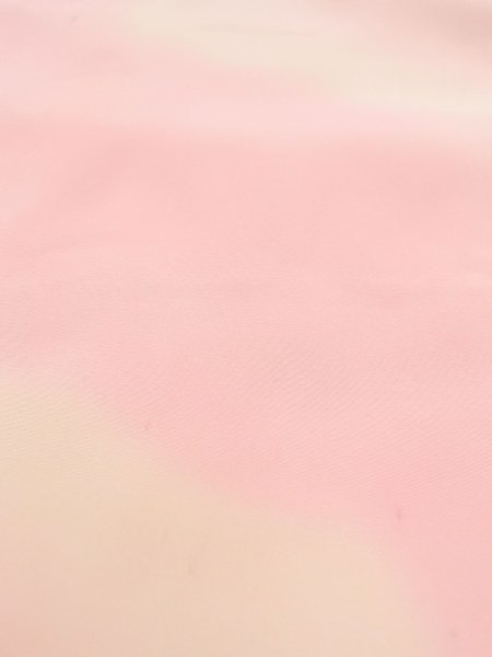 Photo7: M1215B Vintage Japanese women  Pale Pink JUBAN undergarment / Silk. Cloud,   (Grade B) (7)