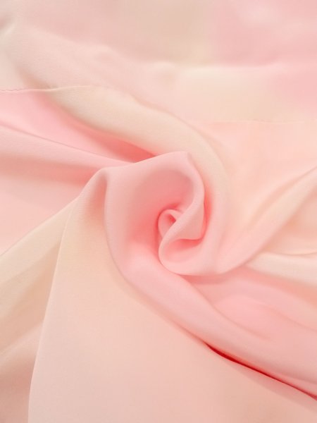 Photo9: M1215B Vintage Japanese women  Pale Pink JUBAN undergarment / Silk. Cloud,   (Grade B) (9)