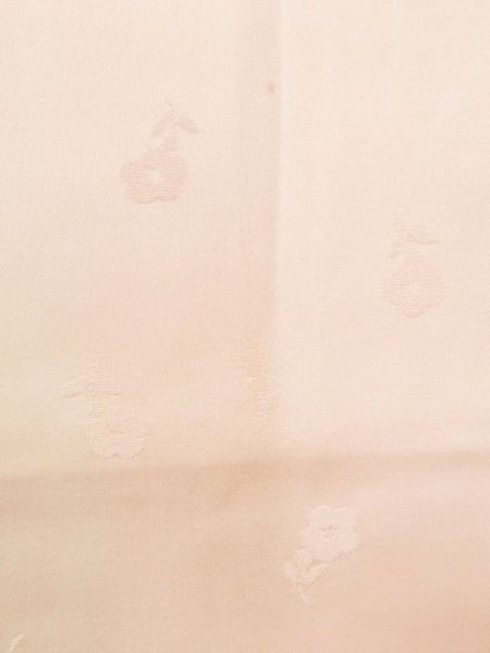 Photo5: M1215C Vintage Japanese women  Pale Pink JUBAN undergarment / Silk. Gradation   (Grade D) (5)