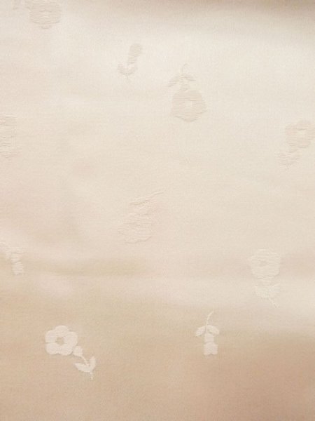 Photo7: M1215C Vintage Japanese women  Pale Pink JUBAN undergarment / Silk. Gradation   (Grade D) (7)