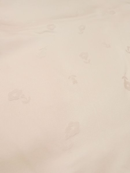 Photo9: M1215C Vintage Japanese women  Pale Pink JUBAN undergarment / Silk. Gradation   (Grade D) (9)