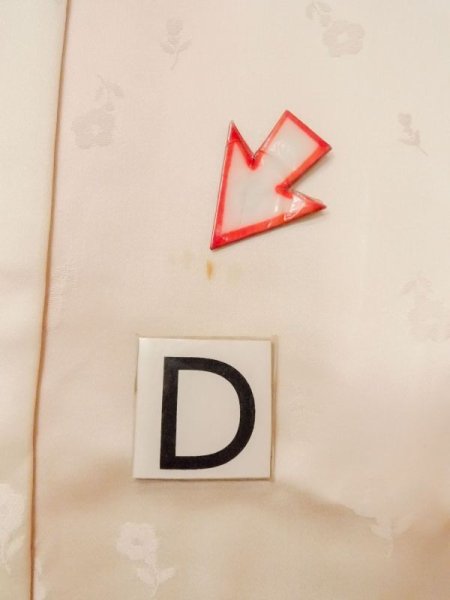 Photo17: M1215C Vintage Japanese women  Pale Pink JUBAN undergarment / Silk. Gradation   (Grade D) (17)