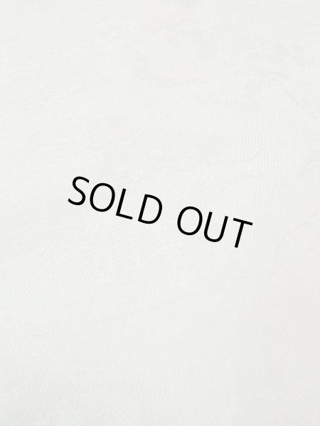 Photo9: M1215E Antique Japanese women  Pale Green JUBAN undergarment / Silk. UME plum bloom, The lining has holes or rips. Small holes all over.  (Grade D) (9)