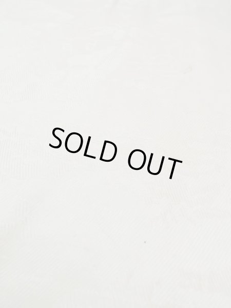 Photo10: M1215E Antique Japanese women  Pale Green JUBAN undergarment / Silk. UME plum bloom, The lining has holes or rips. Small holes all over.  (Grade D) (10)