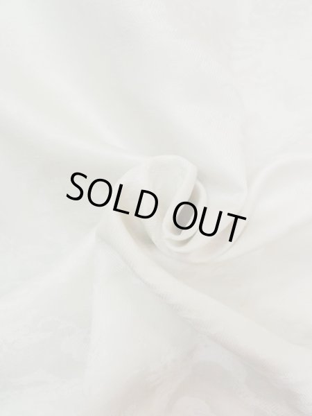 Photo11: M1215E Antique Japanese women  Pale Green JUBAN undergarment / Silk. UME plum bloom, The lining has holes or rips. Small holes all over.  (Grade D) (11)