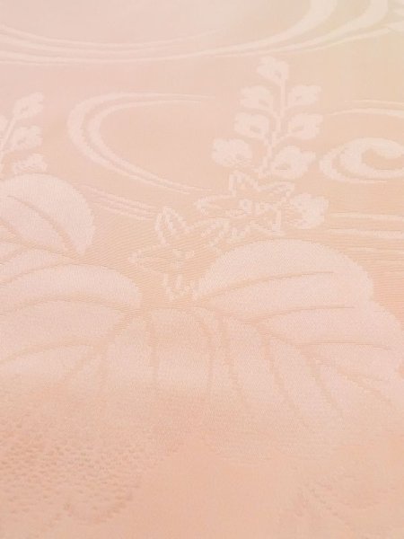 Photo10: M1215F Vintage Japanese women  Pale Pink JUBAN undergarment / Silk.    (Grade B) (10)