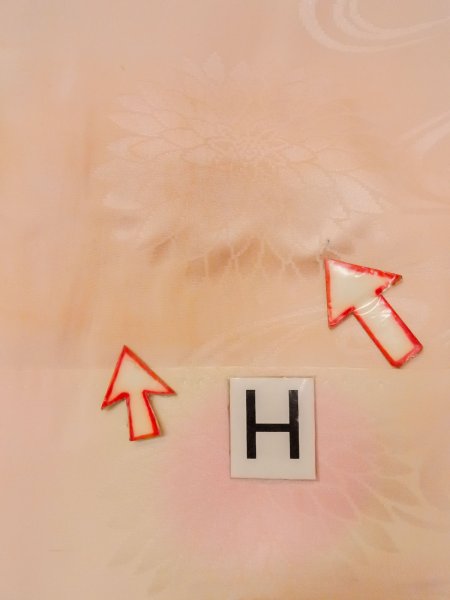 Photo21: M1215F Vintage Japanese women  Pale Pink JUBAN undergarment / Silk.    (Grade B) (21)