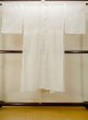 Photo2: M1215J Vintage Japanese women   White JUBAN undergarment / Linen. Bamboo leaf There is an impression from use.  (Grade C) (2)