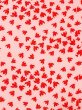 Photo3: M1215L Vintage Japanese women   Pink JUBAN undergarment / Synthetic. Grass,   (Grade C) (3)