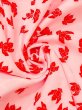 Photo10: M1215L Vintage Japanese women   Pink JUBAN undergarment / Synthetic. Grass,   (Grade C) (10)