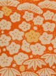 Photo5: M1215M Antique Japanese women   Ivory JUBAN undergarment / Silk. UME plum bloom,   (Grade C) (5)