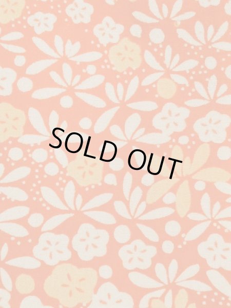 Photo7: M1215M Antique Japanese women   Ivory JUBAN undergarment / Silk. UME plum bloom,   (Grade C) (7)