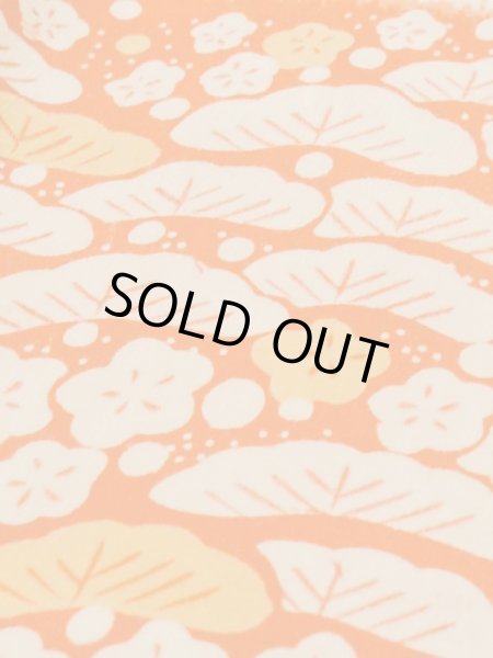 Photo8: M1215M Antique Japanese women   Ivory JUBAN undergarment / Silk. UME plum bloom,   (Grade C) (8)