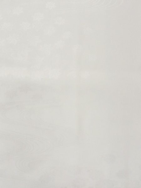 Photo4: M1215O Vintage Japanese women   White JUBAN undergarment / Synthetic.    (Grade C) (4)