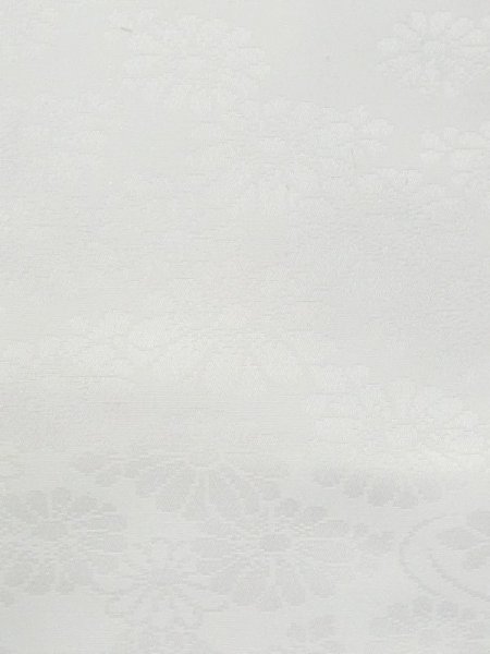 Photo5: M1215O Vintage Japanese women   White JUBAN undergarment / Synthetic.    (Grade C) (5)