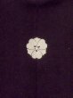 Photo4: M1215Q Vintage Japanese women   Black TOMESODE formal / Silk. Peacock,   (Grade C) (4)