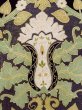 Photo8: M1215Q Vintage Japanese women   Black TOMESODE formal / Silk. Peacock,   (Grade C) (8)