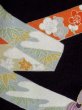 Photo9: M1215S Vintage Japanese women   Black TOMESODE formal / Silk. Chrysanthemum,   (Grade C) (9)