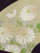 Photo10: M1215V Vintage Japanese women   Black TOMESODE formal / Silk. Chrysanthemum,   (Grade C) (10)
