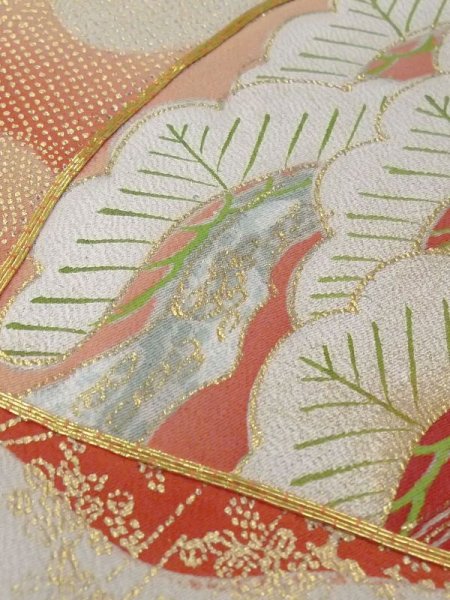 Photo13: M1215V Vintage Japanese women   Black TOMESODE formal / Silk. Chrysanthemum,   (Grade C) (13)