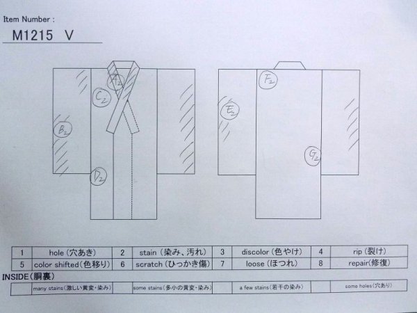 Photo16: M1215V Vintage Japanese women   Black TOMESODE formal / Silk. Chrysanthemum,   (Grade C) (16)