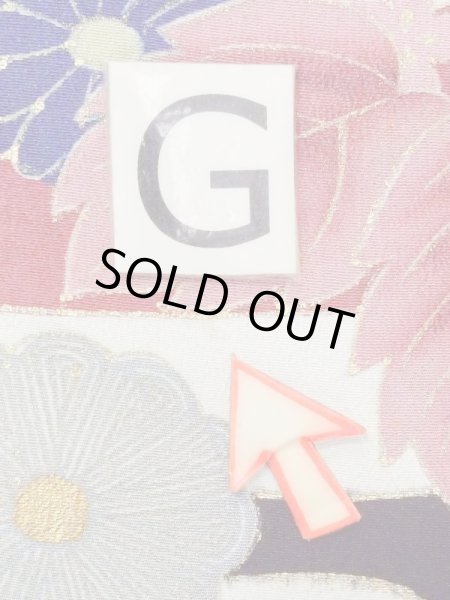 Photo22: M1215X Vintage Japanese women   Black TOMESODE formal / Silk. Chrysanthemum, Aging deterioration. There is an impression from use.  (Grade C) (22)