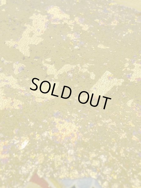 Photo11: M1228B Vintage Japanese women   Black TOMESODE formal / Silk. Chrysanthemum,   (Grade C) (11)