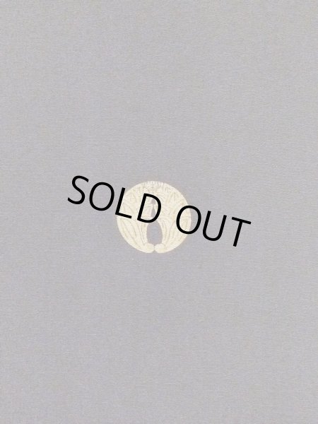 Photo4: M1228D Vintage Japanese women   Black TOMESODE formal / Silk. Chinese flower, Aging deterioration.  (Grade C) (4)