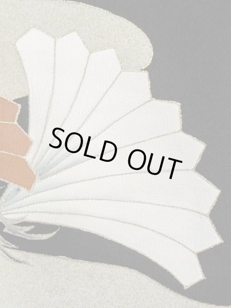 Photo8: M1228F Vintage Japanese women   Black TOMESODE formal / Silk. Haze,   (Grade C) (8)