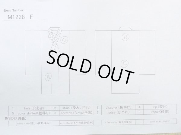 Photo15: M1228F Vintage Japanese women   Black TOMESODE formal / Silk. Haze,   (Grade C) (15)