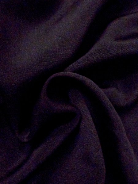 Photo14: M1228G Vintage Japanese women   Black TOMESODE formal / Silk. Chrysanthemum,   (Grade C) (14)