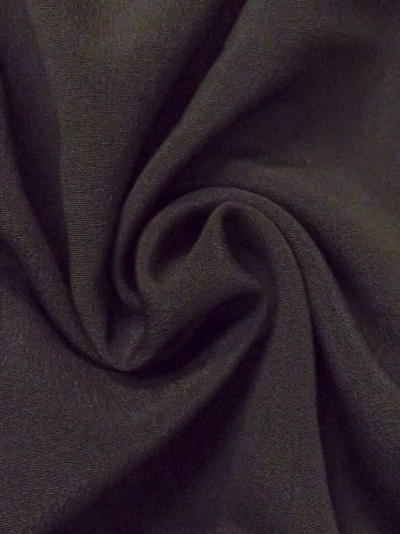 Photo14: M1228L Antique Japanese women   Black TOMESODE formal / Silk. Arabesque vine,   (Grade C) (14)