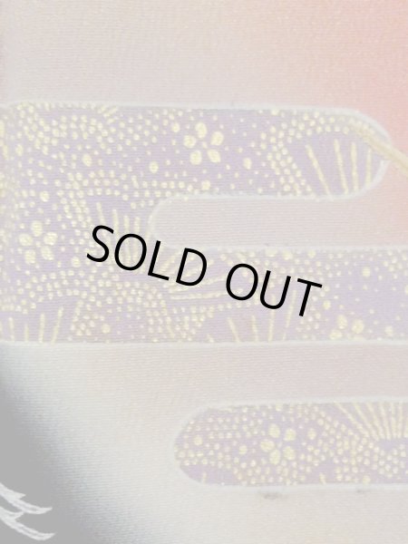 Photo10: M1228N Vintage Japanese women   Black TOMESODE formal / Silk. Flower,   (Grade C) (10)