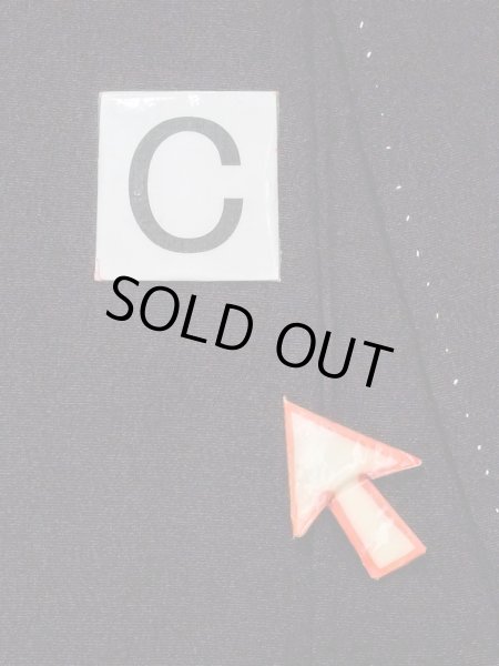 Photo19: M1228N Vintage Japanese women   Black TOMESODE formal / Silk. Flower,   (Grade C) (19)